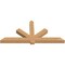 Ekena Millwork Kennewick Timber Gable Bracket, Western Red Cedar, 84"W x 38"H x 5 1/2"D x 5 1/2"F, 11/12 Pitch GBW084X38X0606KEN00SWR - alternate 3